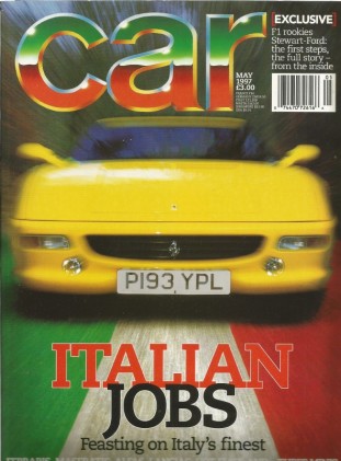 CAR MAGAZINE 1997 MAY - ITALYs HOTTEST CARS, 3 MINIS, NEW ABARTH